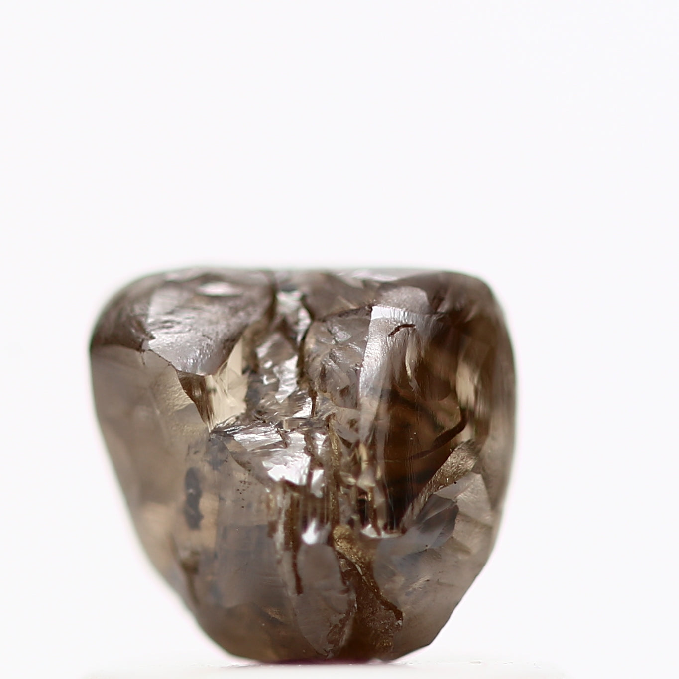 Natural Rough Raw Fancy Brown Diamond 0.73 Carat Design Raw Diamond Engagement Ring